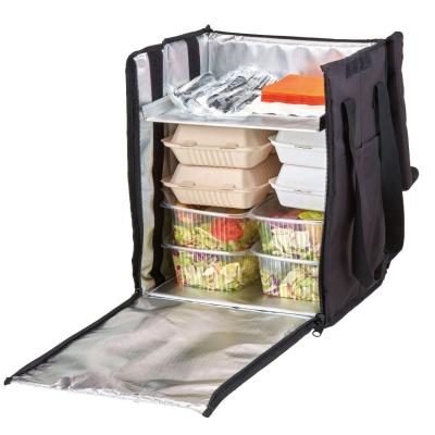 Termoizolační batoh, skládací, s vyjímatelnou přihrádkou, Cambro, Objem: cca 40l, Černá, 355x280x(H)430mm | GBBP111417110